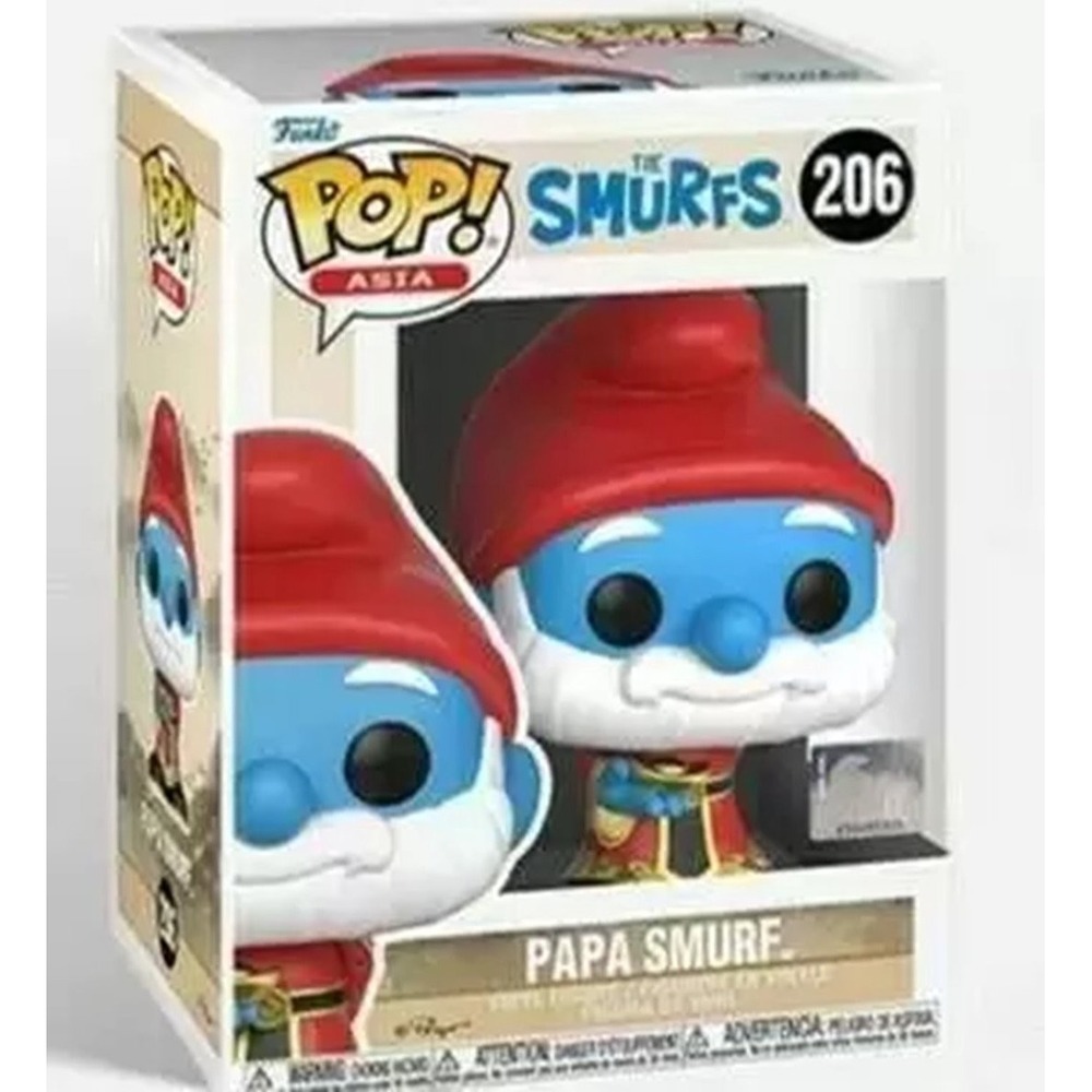 Papa Smurf #206 Funko Pop Asia The Smurfs Rare Pop Asia Vinyl Figure Collectible